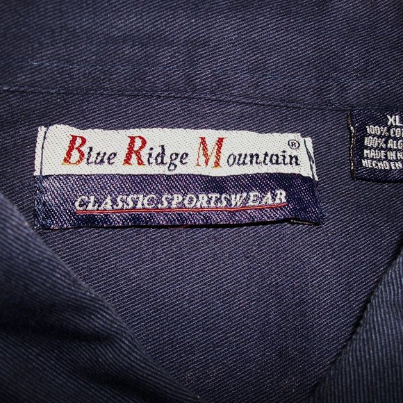 ❄️HP❄️ Blue RIdge Mountain XL Twill Button Down Shirt NWT - Picture 8 of 10